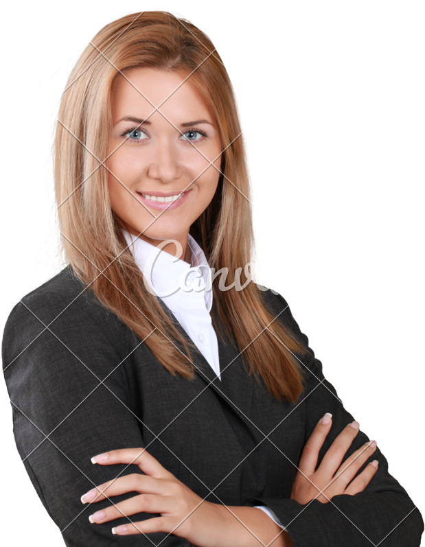 Business Woman With Her (637x800), Png Download