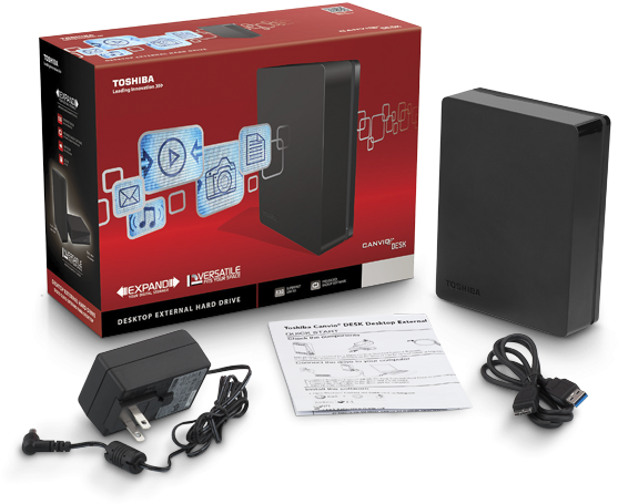Toshiba Canvio Desk 3tb Usb (600x600), Png Download