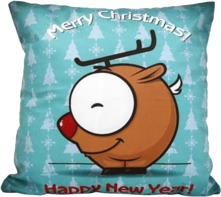 Merry Christmas & Happy New Year Season Holiday Reindeer (800x800), Png Download