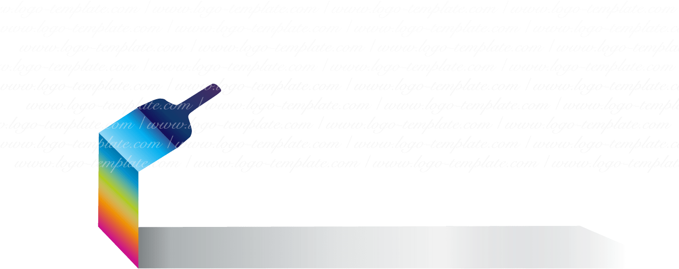 Online Painter Logo Design (1354x1354), Png Download