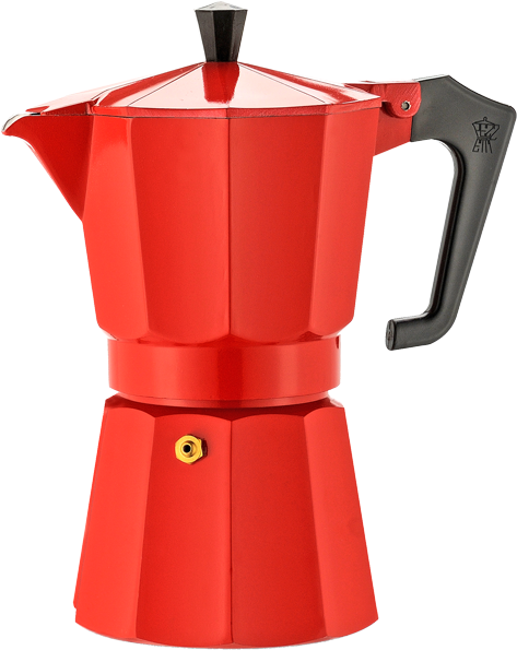 Pezzetti Espresso Coffee Maker Red 9 Cup (600x600), Png Download