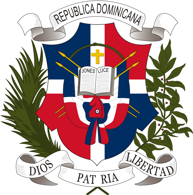 Coat Of Arms Of The Dominican Republic (768x768), Png Download