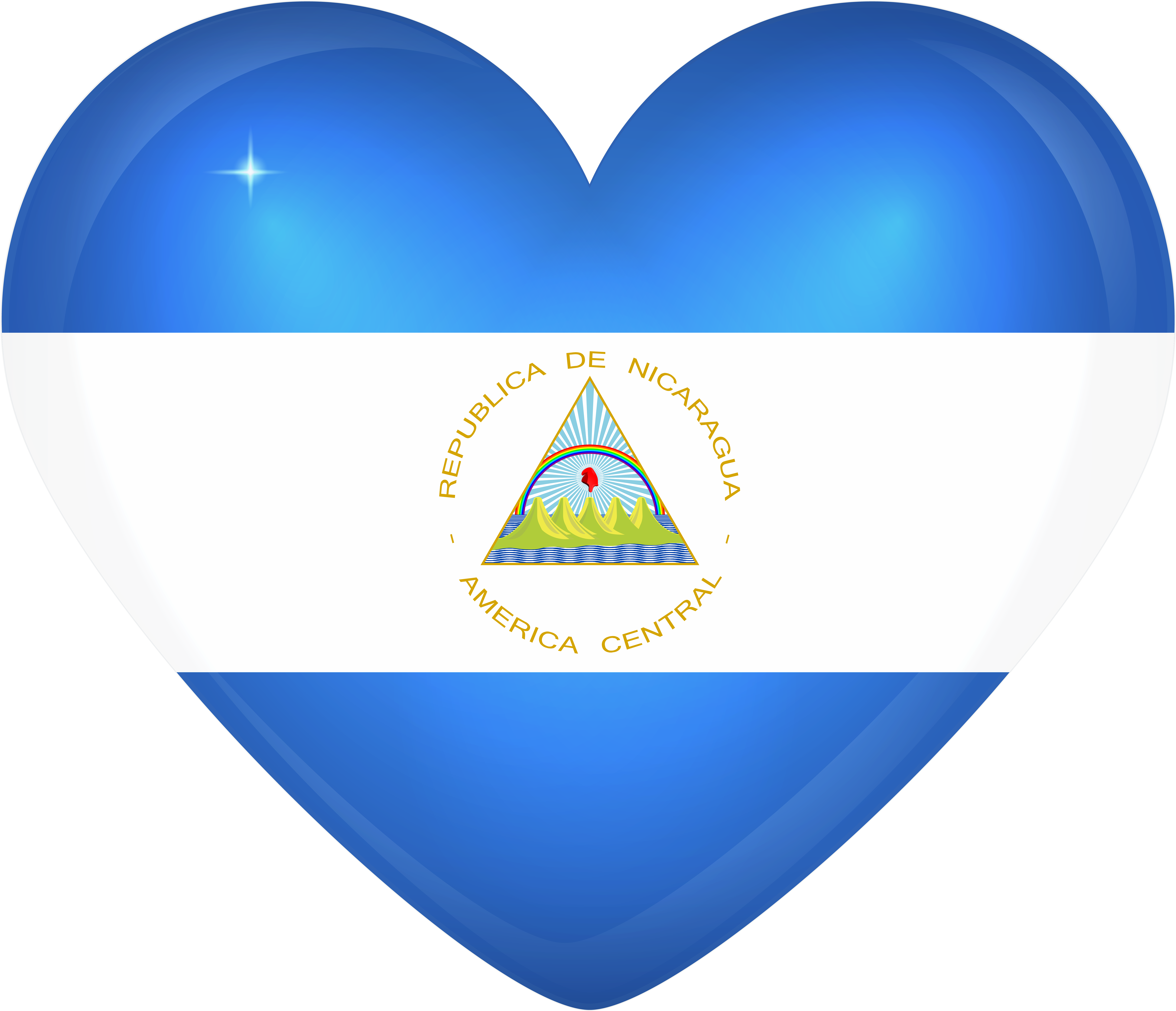 Nicaragua Flag Png (6000x5205), Png Download