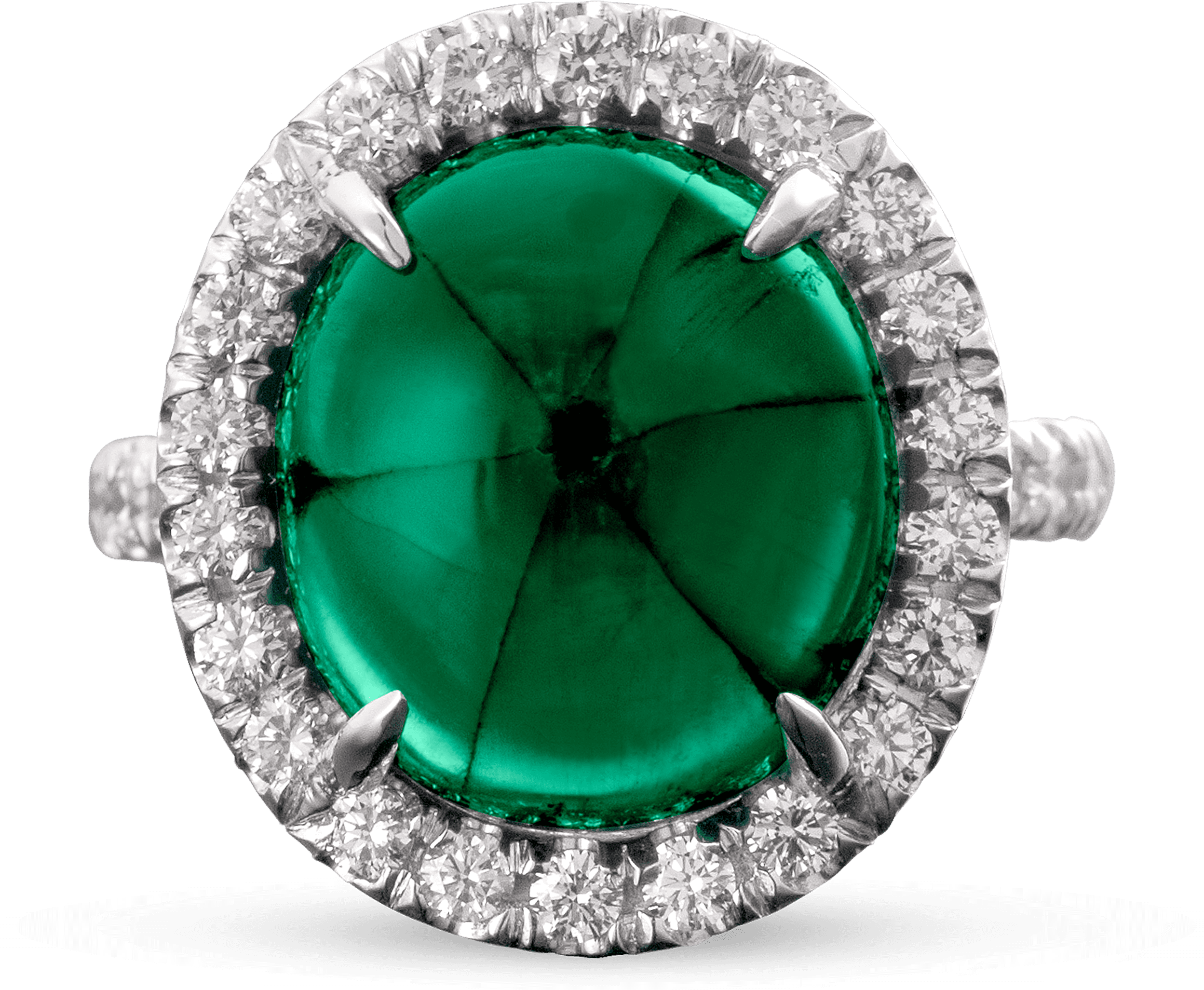Colombian Trapiche Emerald Ring, (2500x2500), Png Download