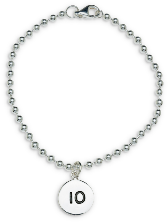 10km Sterling Silver Run Bracelet (683x1024), Png Download