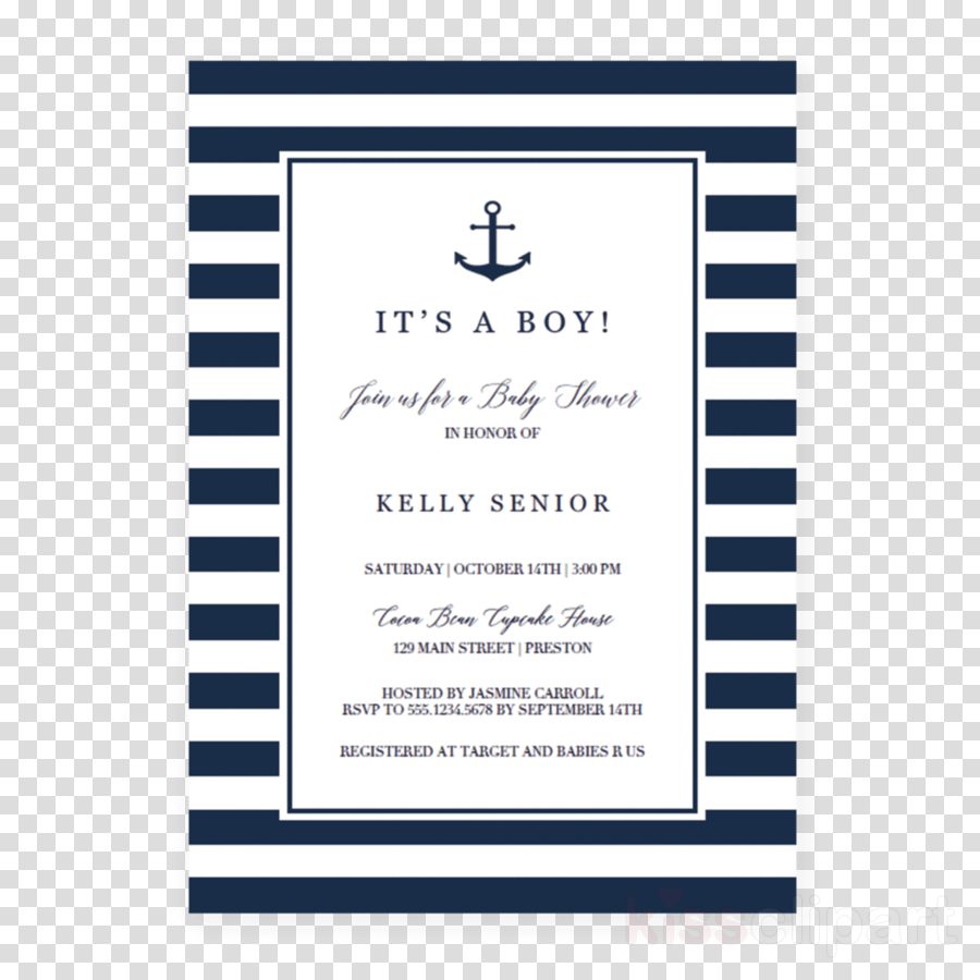 Cobalt Blue Clipart Wedding Invitation Diaper Baby (900x900), Png Download