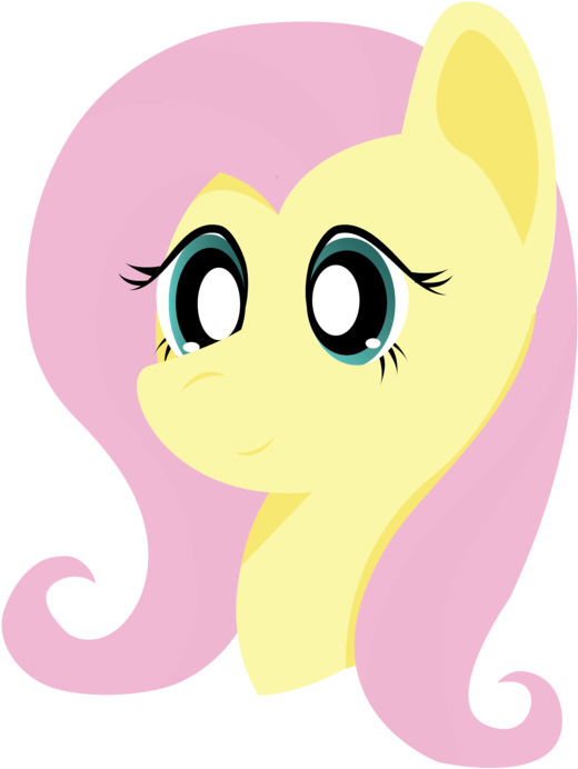 Arswinton, Bust, Cute, Fluttershy, Head, Portrait, (1024x724), Png Download