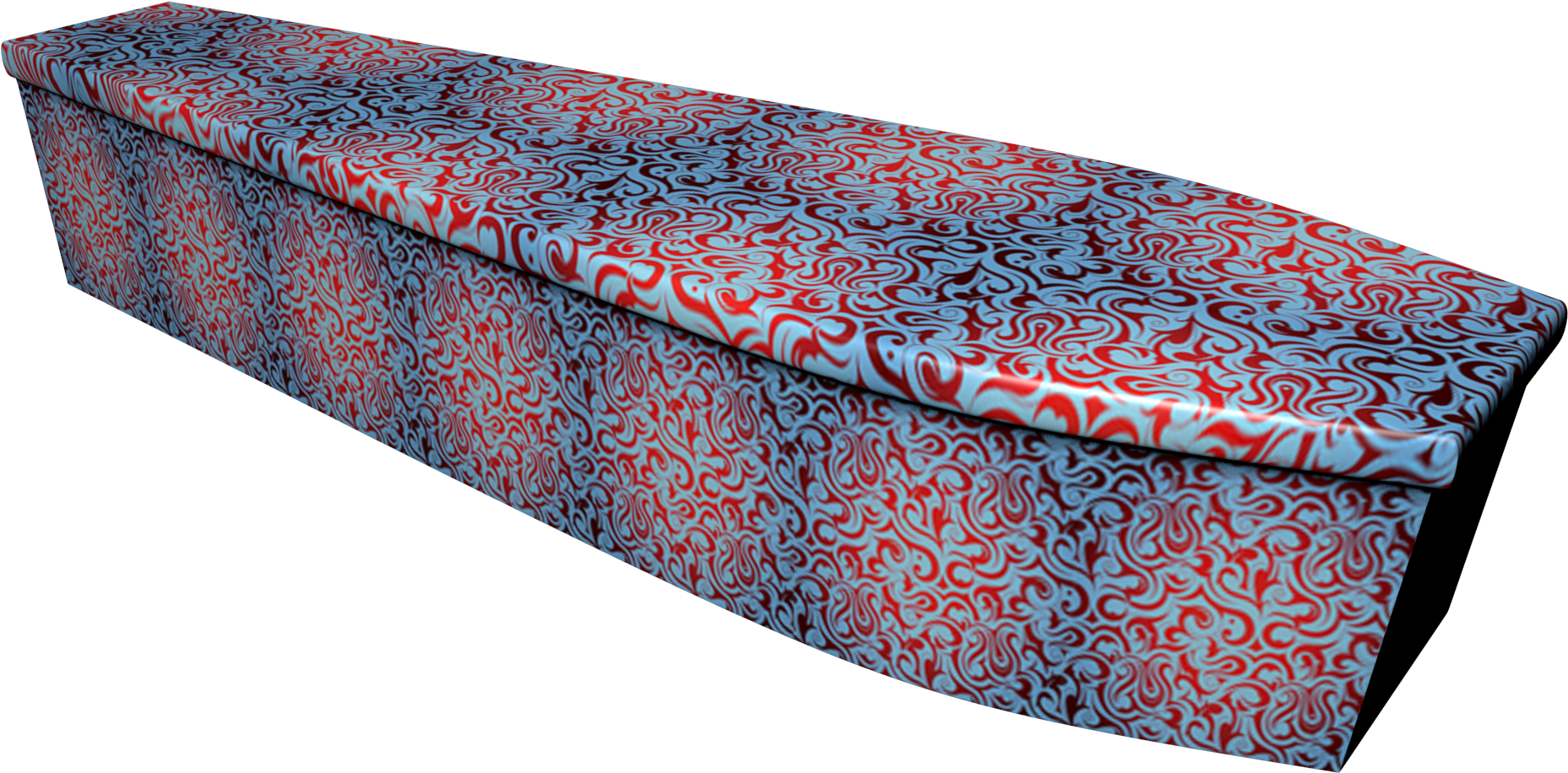 Tribal Print Printed Wooden Coffin (1920x1080), Png Download