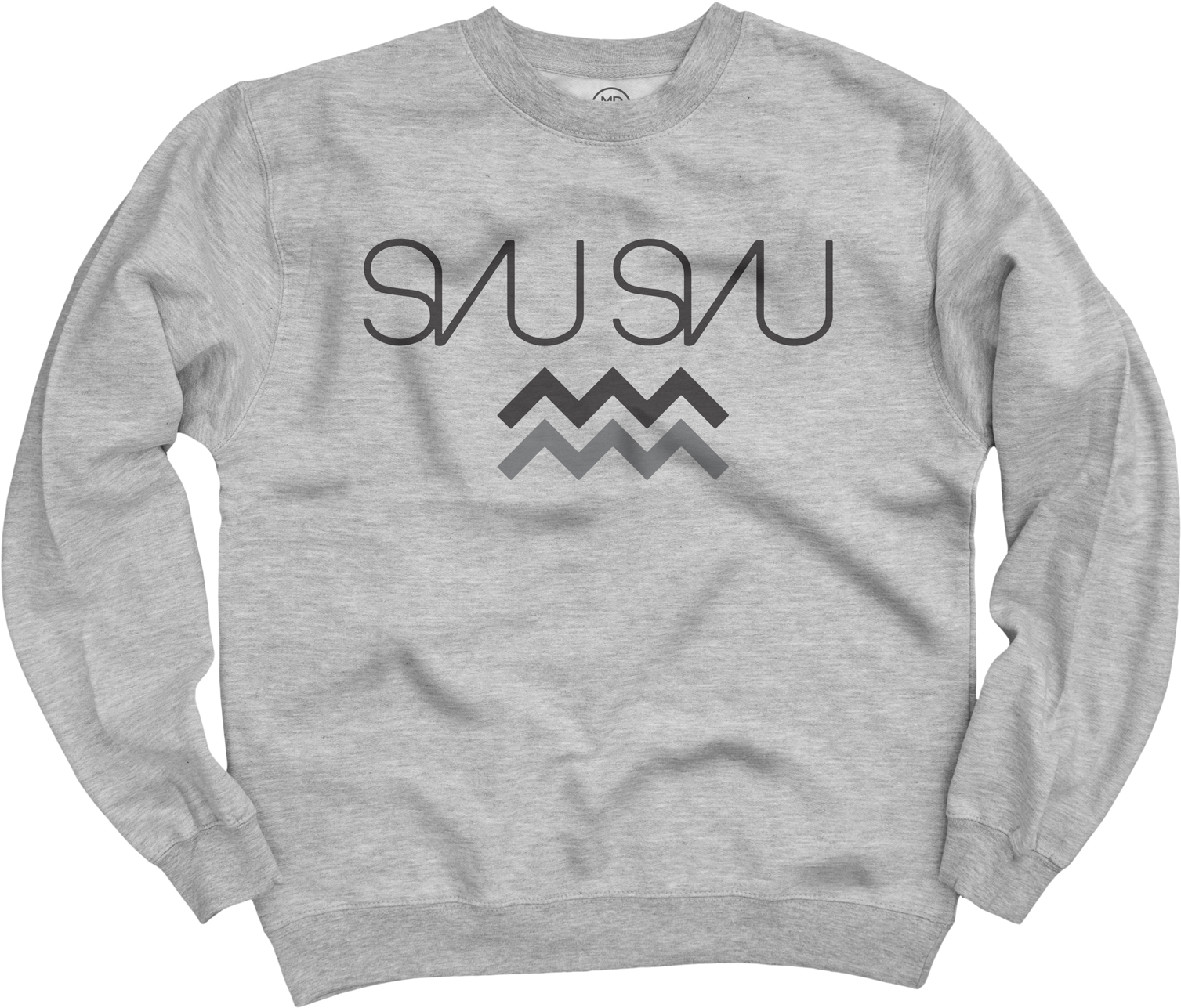 Svu Svu Heather Grey Crewneck Sweatshirt $45 (1600x1600), Png Download