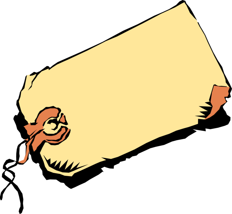 Vector Illustration Of Merchandise Price Tag Label (760x700), Png Download