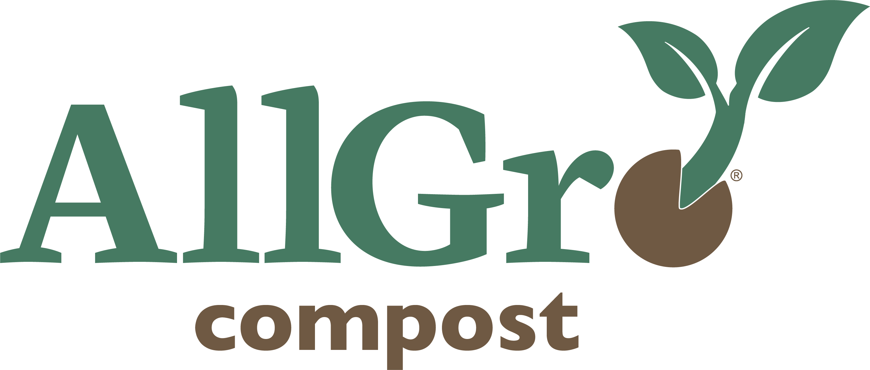 Allgro Compost Logo (2939x1252), Png Download