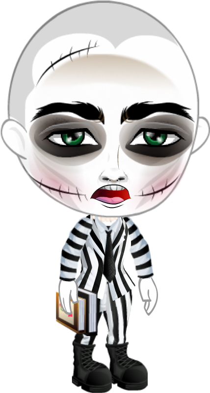 Beetlejuice Hair - Illustration (600x800), Png Download