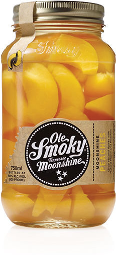 Moonshine Peaches - Ole Smoky Moonshine Cherries 750ml (245x507), Png Download