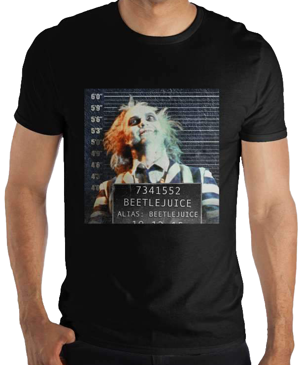 Mug Shot Beetlejuice T-shirt - Beetlejuice (613x742), Png Download