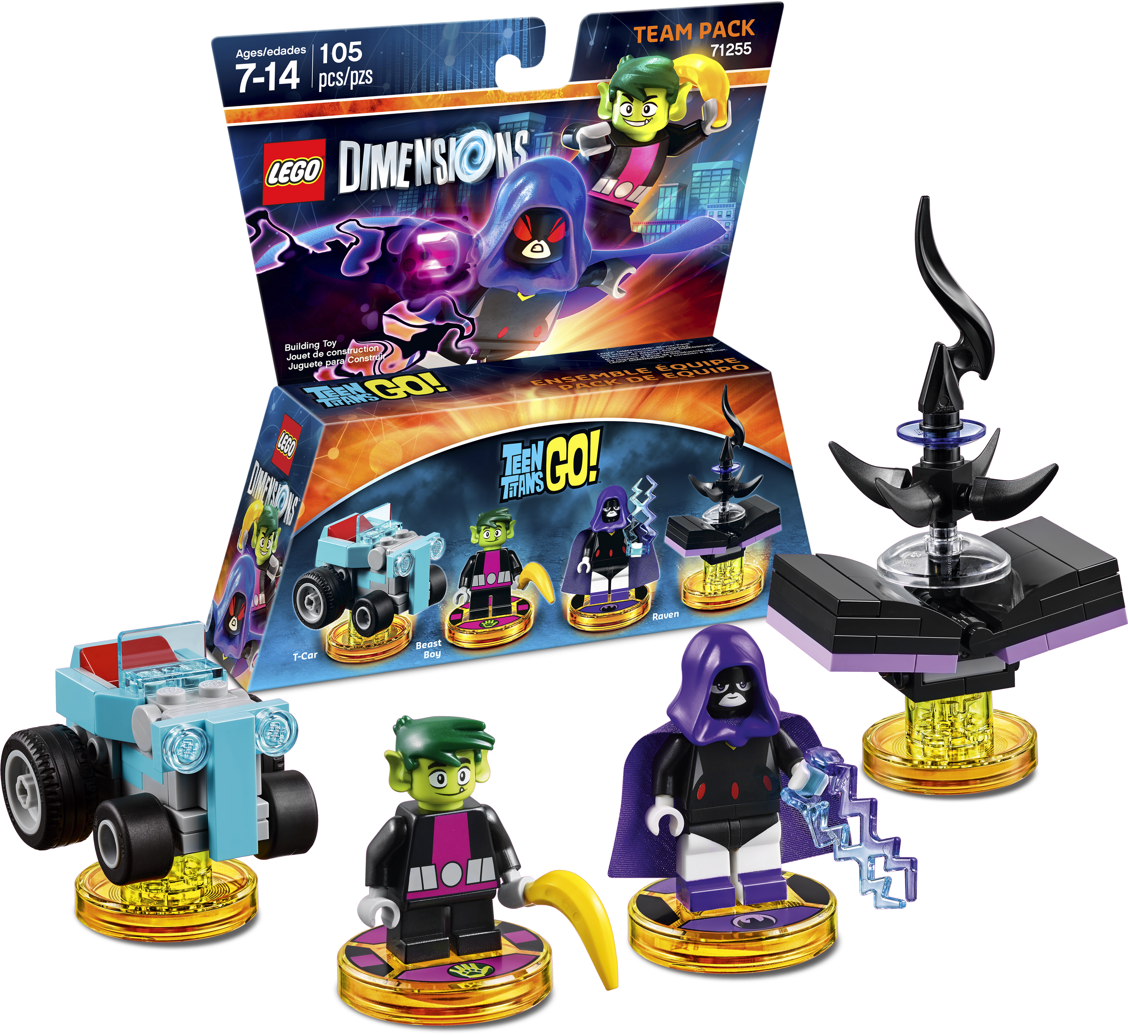 Teen Titans Go , The Powerpuff Girls And Beetlejuice - Lego Dimensions Titans Go (640x640), Png Download