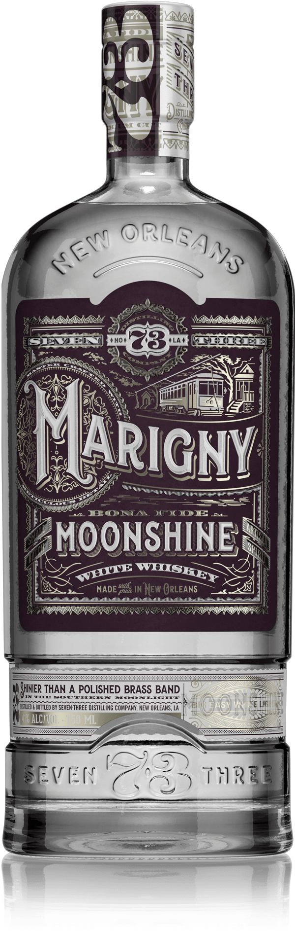 Marigny Moonshine - Black Pearl Rum (600x1912), Png Download
