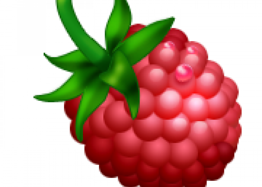 Raspberries And Communion - Raspberry Clipart (860x614), Png Download