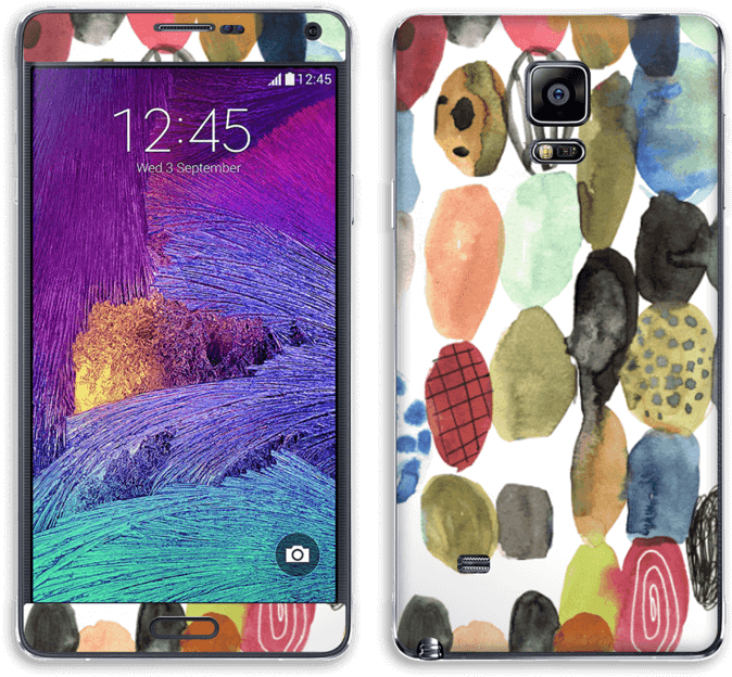 Dots Watercolor - Samsung Galaxy Note 4 - 32 Gb - Gold - Unlocked (800x713), Png Download