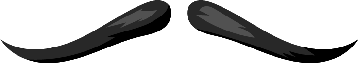 Black Over 316l Surgical Steel Septum Moustache Nose (945x473), Png Download