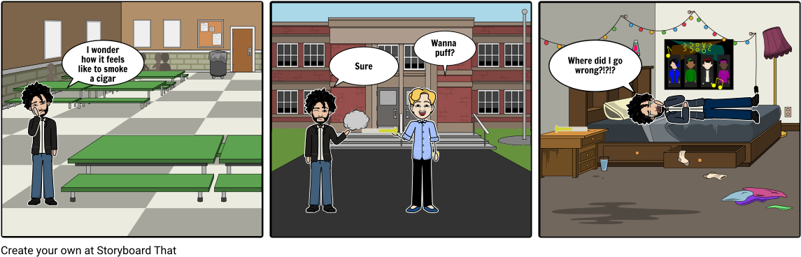 Don't Smoke Kids - Cartoon (1164x385), Png Download