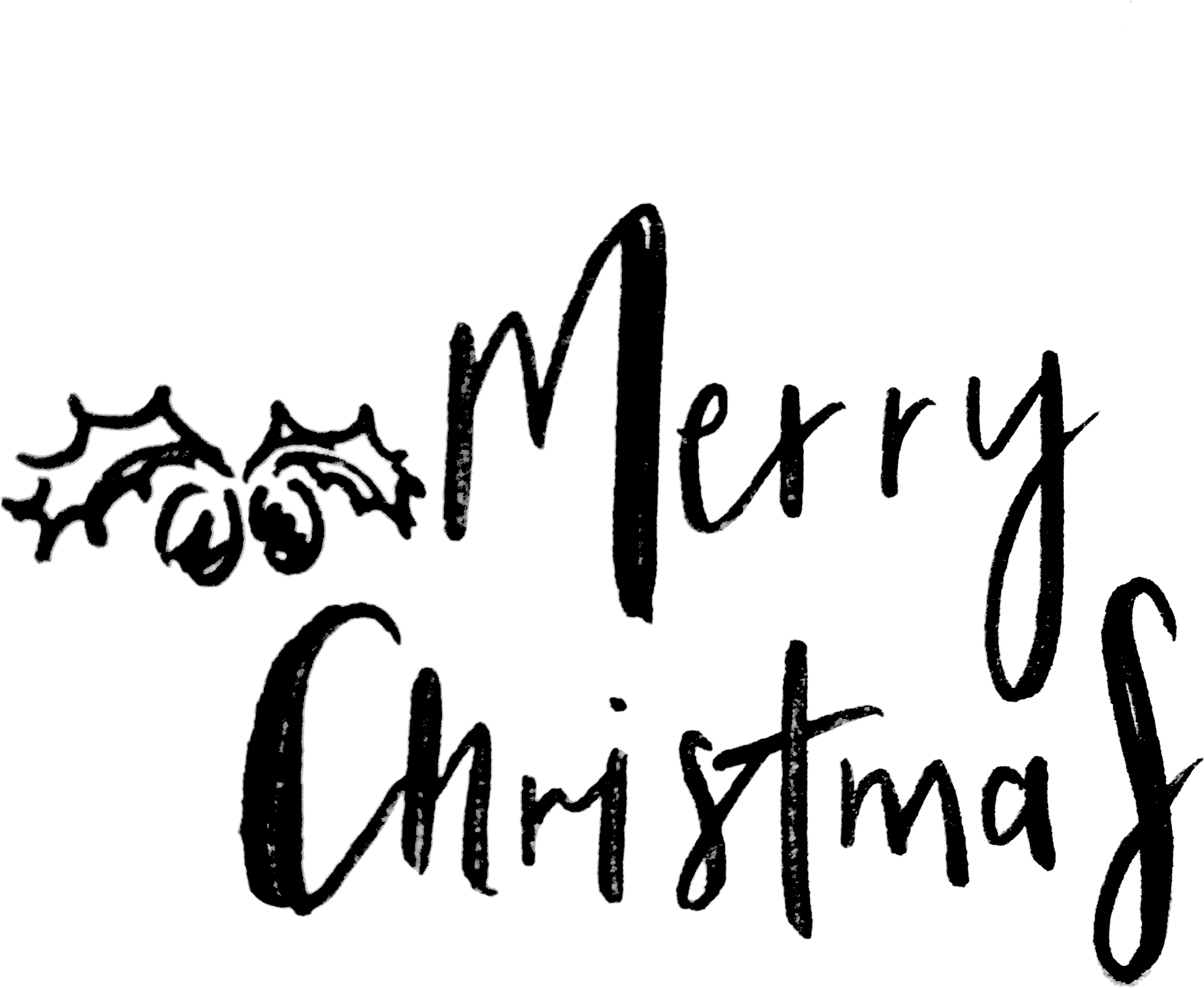 Merry Christmas Word Art Png Download - Christmas Day (3024x3024), Png Download