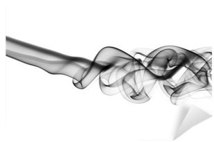 Abstract Puff Of Black Smoke On White Wall Mural • - Sketch (400x400), Png Download