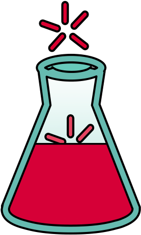 Simple Picture Of A Iron Science Clipart Magnifying - Science Clipart Transparent Background (371x480), Png Download