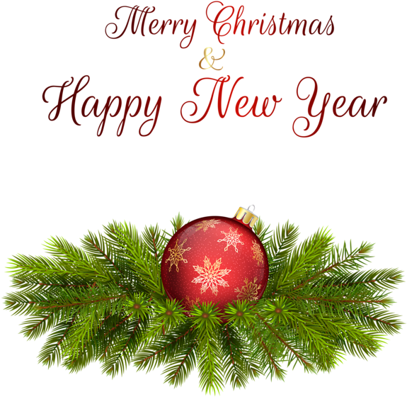 Merry Christmas Png Clip Art Image - Frohe Weihnacht-u. Guten Rutsch Ins Neue Runder Aufkleber (600x598), Png Download