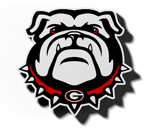 Georgia Bulldog Logo Magnet Zverse - Georgia Bulldogs Logo Png (600x480), Png Download