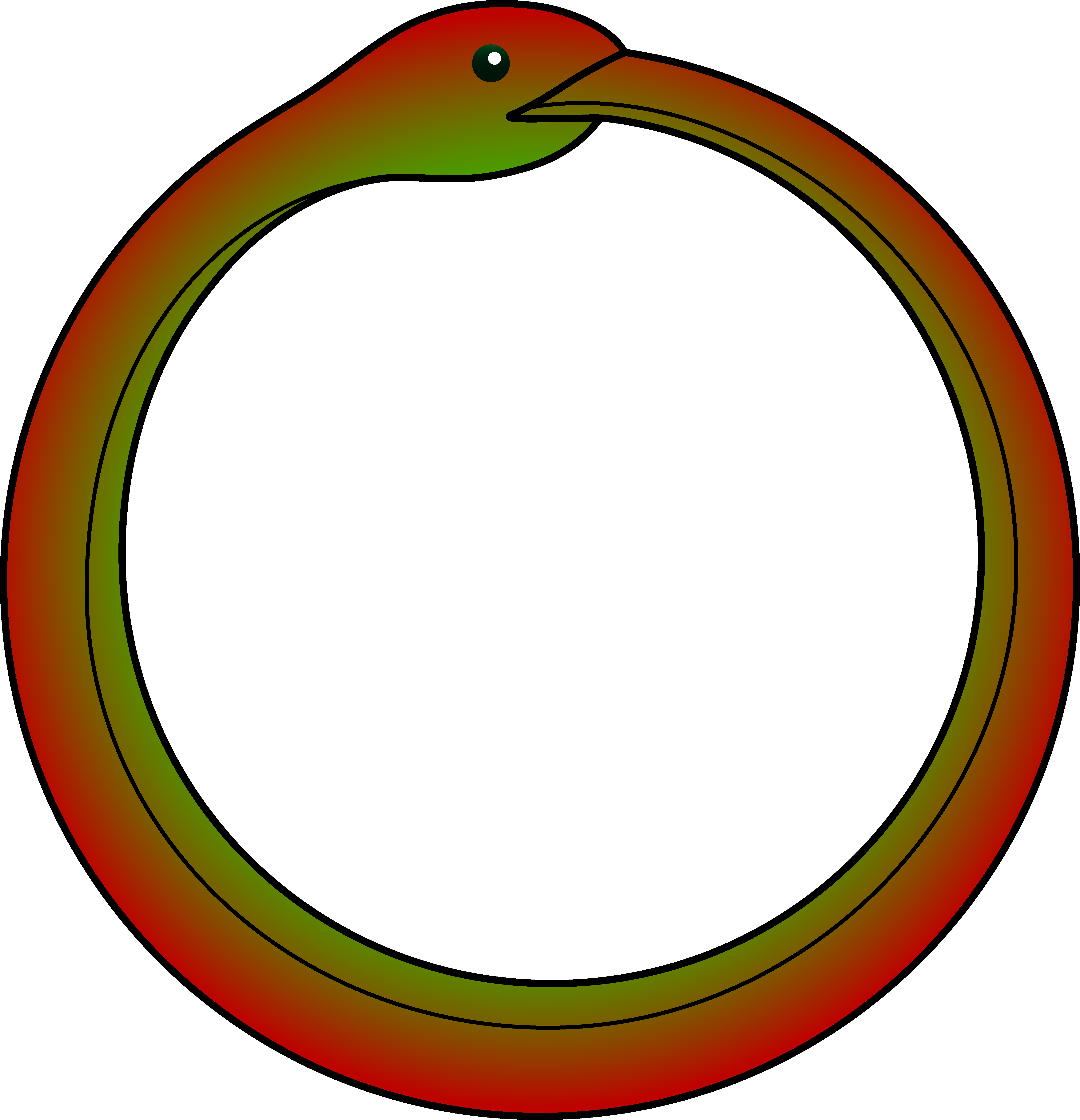 Ouroboros Serpent Symbol - Atheists The Real Ghostbusters (5671x5877), Png Download