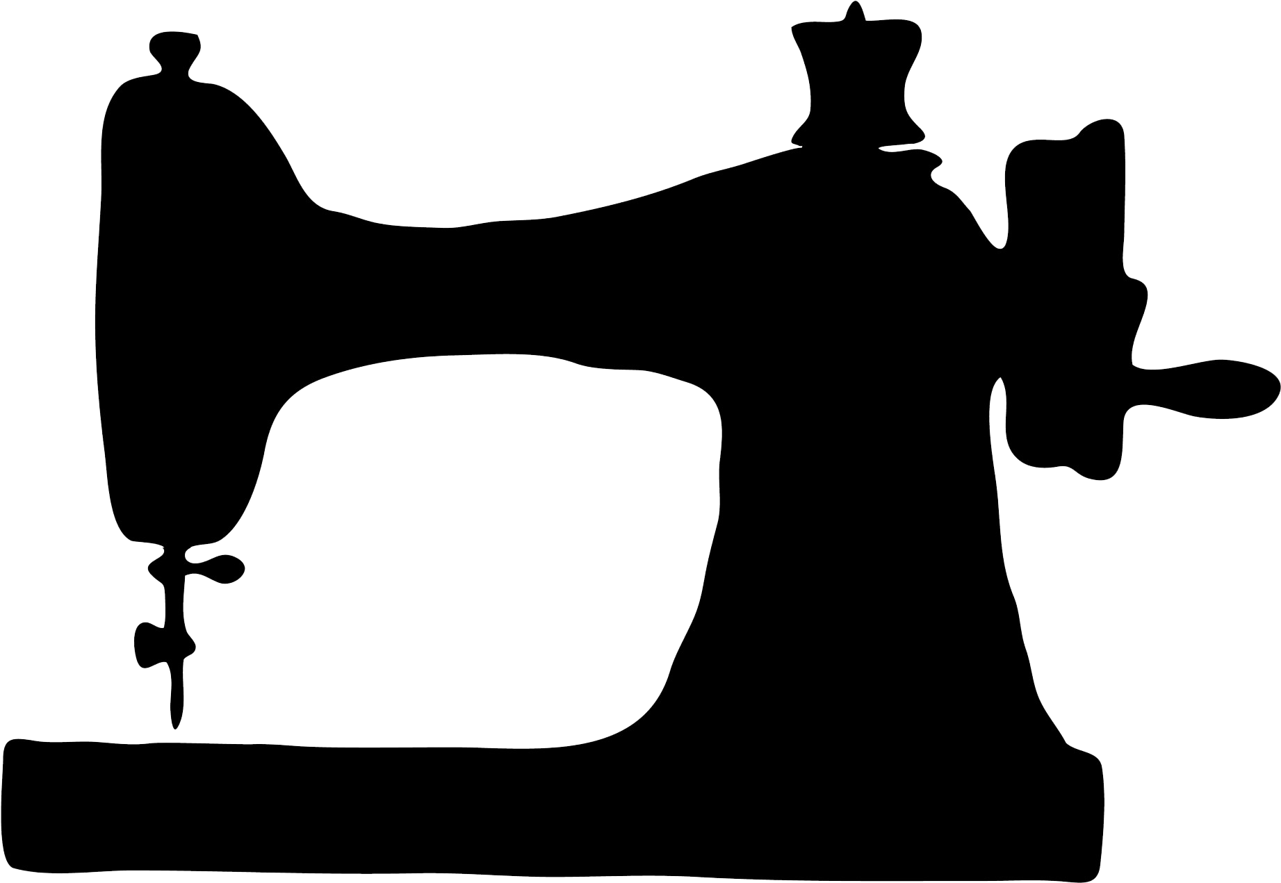 Sewing Machine Png - Old Sewing Machine Clip Art (1920x1440), Png Download