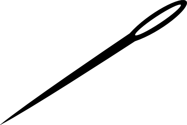 Small - Needle Line Art (600x400), Png Download