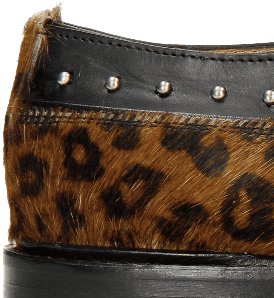 Derby Shoes Katrin 2 Black Hair On Leo Cappu - Suede (1024x1024), Png Download