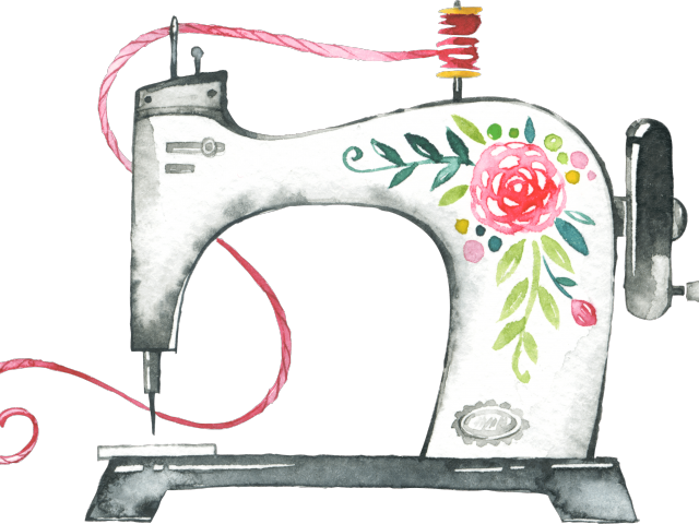 Sewing Machine Clipart Sewing Tool - Sewing Machine Clipart Png (640x480), Png Download