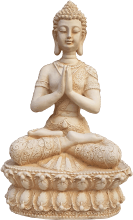 Thai Style Namaste Sitting - Thai Sitting Buddha Statue (500x500), Png Download