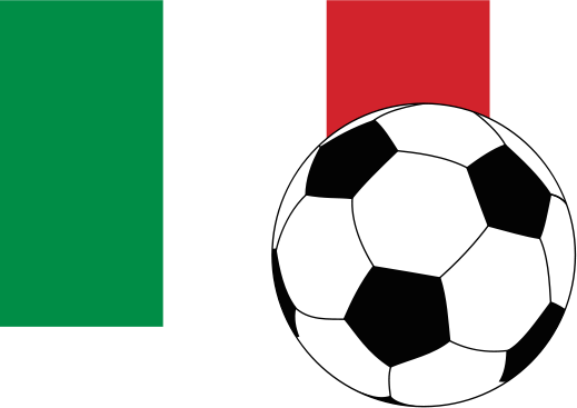 Flag Of Italy With Football - Tessellation In Daily Life (519x367), Png Download