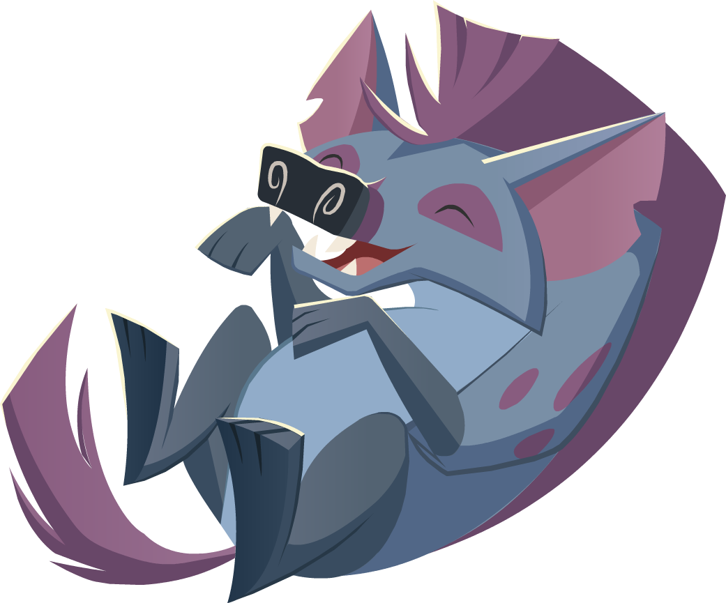 Hyena Laughing - Animal Jam Hyena (1041x865), Png Download