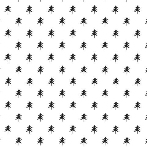 Gift Wrap - Christmas Trees - Origami (480x480), Png Download