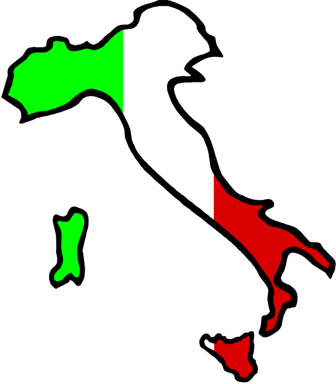 Italy Clipart Christmas - Cartoon Map Of Italy (656x750), Png Download