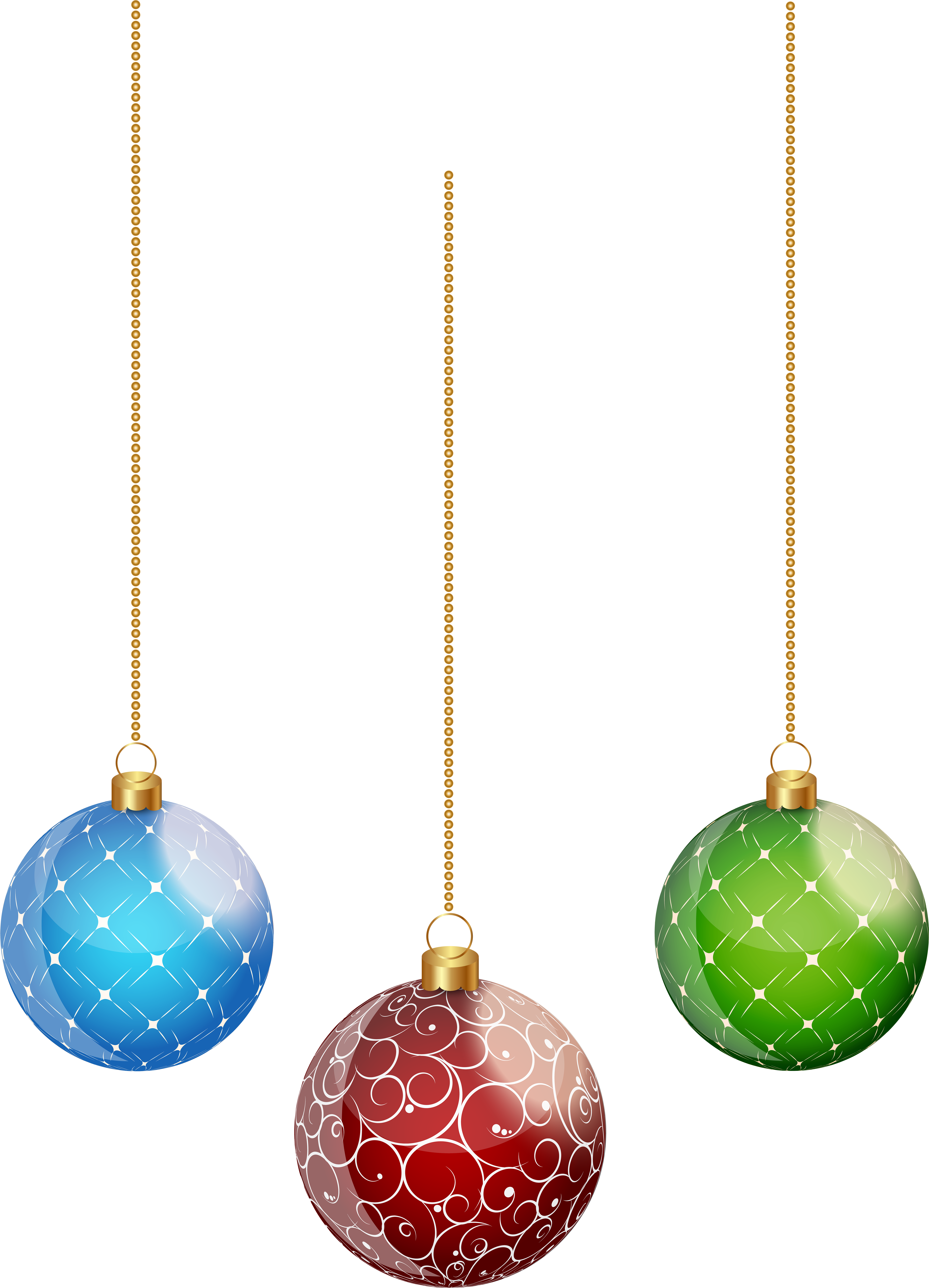 Hanging Christmas Balls Transparent Png Clip Artu200b - Portable Network Graphics (5911x8000), Png Download