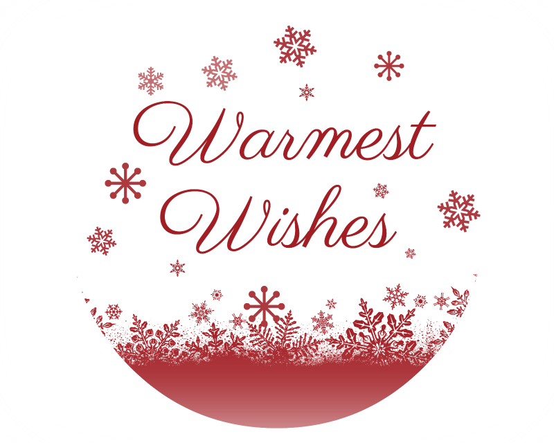 Warmest Wishes Gift Tag - Christmas Blanket Gift Tag (800x640), Png Download