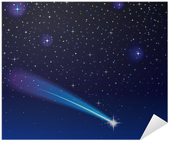 Shooting Star Going Across A Starry Sky - Nova (400x400), Png Download