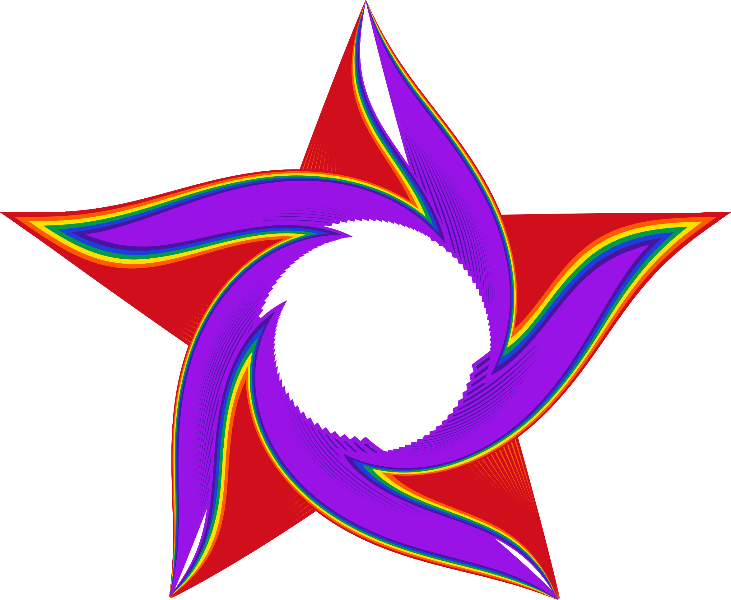Colorful Stars Clipart Png Download - Icon Shape Star Png (2350x1930), Png Download