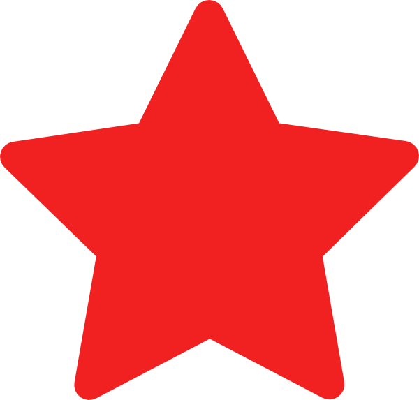 Red Star Clipart (600x573), Png Download