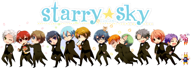 Starry Sky Anime Logo (800x285), Png Download