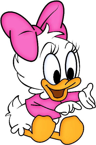 Large Disney Clipart - Baby Daisy Duck (600x600), Png Download