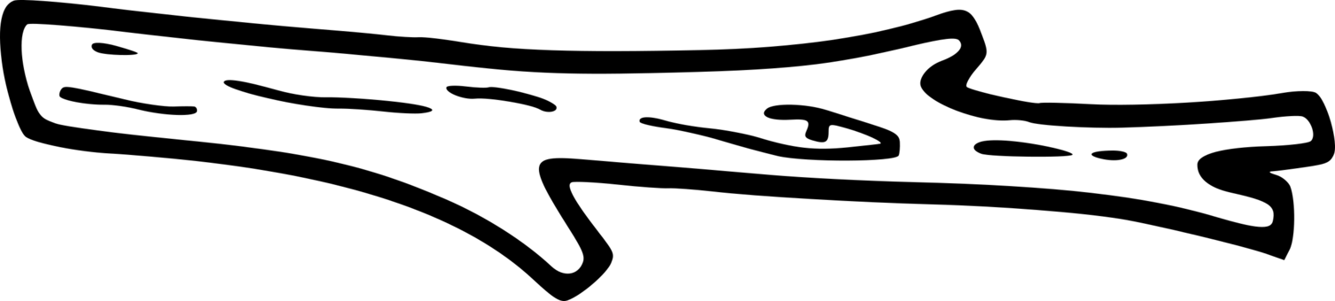 Wood Tree Branch Hockey Sticks Drawing - Wood Log Clipart Black And White (1506x340), Png Download