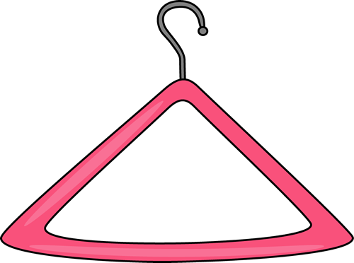 Pink Hanger Clip Art Image - Pink Hanger Clipart (500x372), Png Download