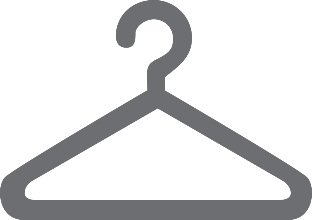 Hanger Grey - Clothes Hanger (1000x707), Png Download