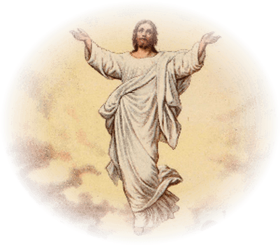 Jesus Heaven - Ascension Of Jesus (400x400), Png Download